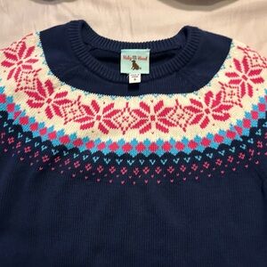 Hatley Women's Floral Knit Sweater - Navy, Pink, and White